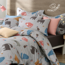 夢幻貓貓 枕頭套床包組 ●經典精梳棉系列